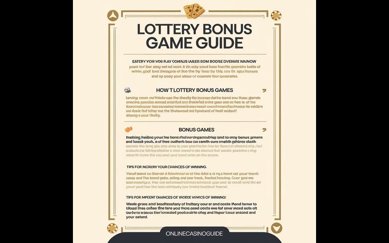 Lottery Bonus Game Promotions